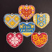 DIAMOND EMBROIDERY (SET) - HEARTS ON A MAGNET IN A CARDBOARD BOX