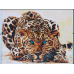 Diamond Embroidery (set) Fire leopard