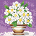 Diamond embroidery (set) Daisies in a pot