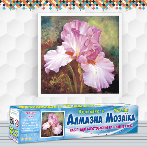 Diamond embroidery (set) Pink irises