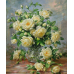 Diamond embroidery (set) Bouquet of white roses