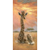 Diamond Embroidery (set) Giraffe at sunset