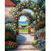 Diamond embroidery (set) Road to the sea