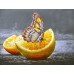 Diamond embroidery (set) Butterfly on orange