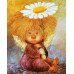 Diamond embroidery (set) Angel with chamomile