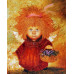 Diamond embroidery (set) Angel with a basket of flowers