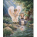 Diamond embroidery (set) Angels by the stream