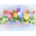 Diamond embroidery (set) Kissing parrots
