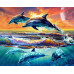 Diamond embroidery (set) Dolphin games