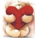 Diamond embroidery (set) Bear with a heart