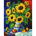 Diamond embroidery (set) sunflowers in a vase