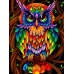 Diamond embroidery (set) Colorful owl