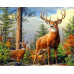 Diamond Embroidery (set) Deer in the forest