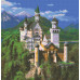  Diamond embroidery (set) castle in the mountains