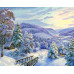 Diamond embroidery (set) Winter in the village