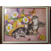Diamond embroidery (set) Kitten with bow