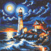 Diamond embroidery (set) Evening lighthouse