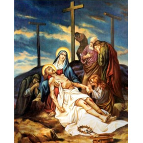 DIAMOND EMBROIDERY (SET) — "The body of Jesus taken down from the cross"