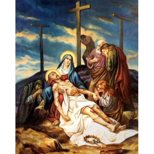 DIAMOND EMBROIDERY (SET) — "The body of Jesus taken down from the cross"