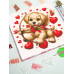 Diamond embroidery (set on a stretcher) Dog Cupid DMF-465