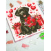 Diamond embroidery (set on a stretcher) Beloved Labrador DMF-467