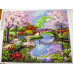 Diamond embroidery (set) Sakura by the lake