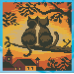 Diamond embroidery (set) cats at sunset