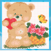 Diamond embroidery (set) Bear