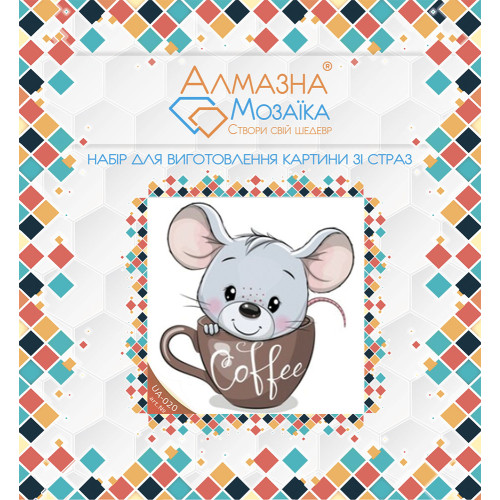 Diamond embroidery (set) mouse in a cup
